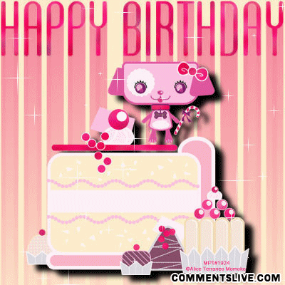 Pink Robot Birthday picture