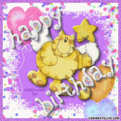 Floating Bday Balloon Picture