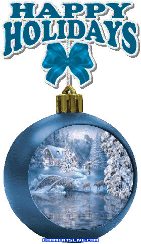 Blue Christmas Scenery picture