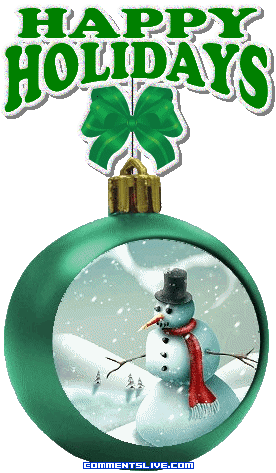 Green Christmas Snowman picture
