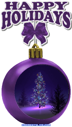 Purple Christmas Ornament picture