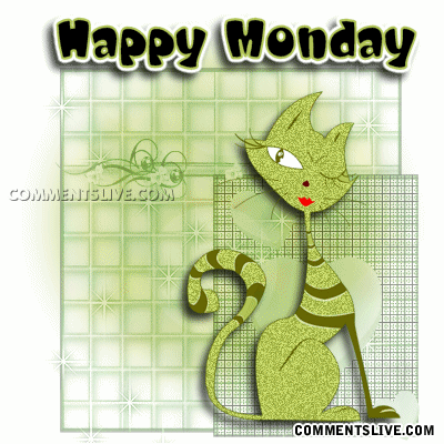 Monday Green Cat picture