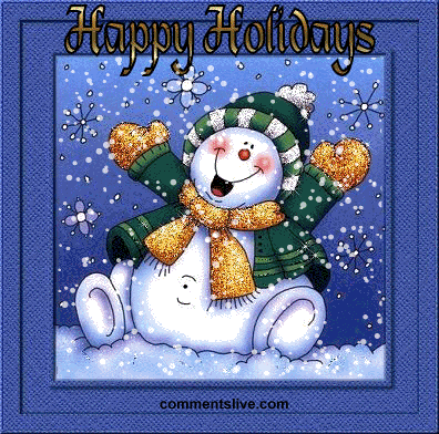 Cheerful Holiday Snowman picture