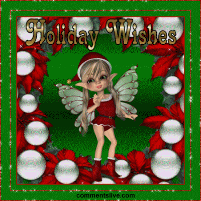 Holiday Wishes Girl Elf picture
