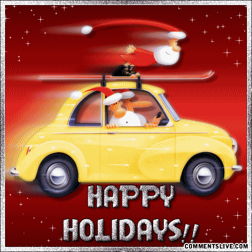 Santa On Car picture