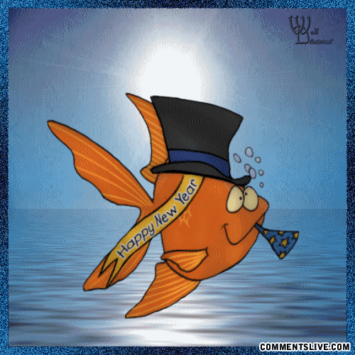 Fish New Year picture