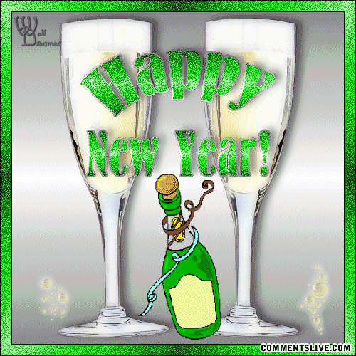 Green New Year picture