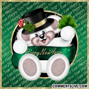 Green New Year Bear picture