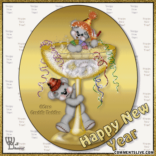 Happy New Year Gold picture