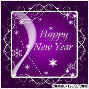 Purple New Year picture
