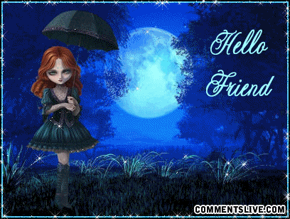 Hello Friend Blue Moon picture