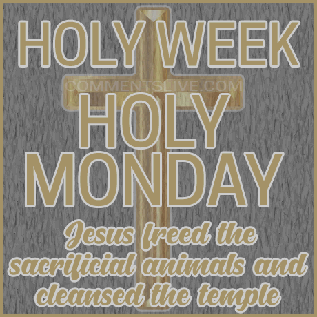 Holy Week Holy Monday picture