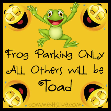 Frog Parking Only picture
