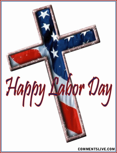 Labor Day Flag Cross picture