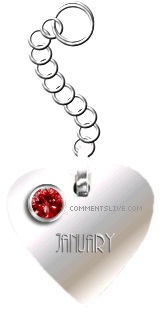 January Keychain Picture