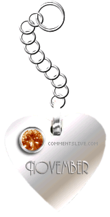 November Keychain Picture