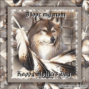 Mothers Day Wolf picture