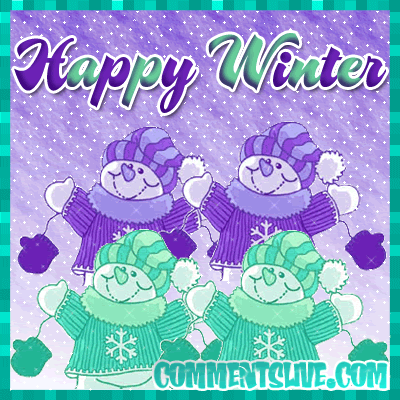 Happy Winter Snowmen picture