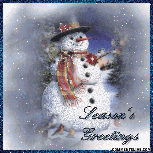 Greetings Snowman picture