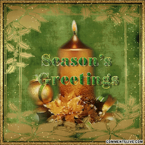Seasons Greetings Candle picture