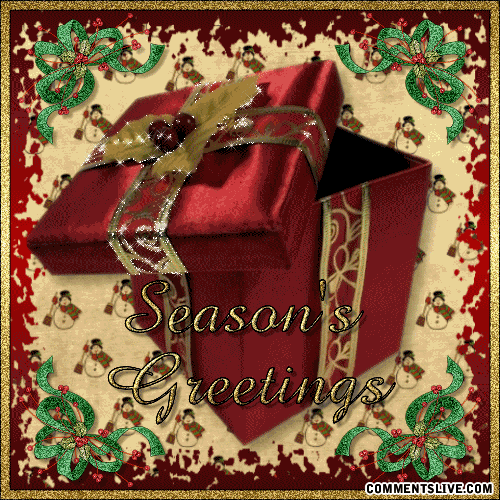 Seasons Greetings Present picture