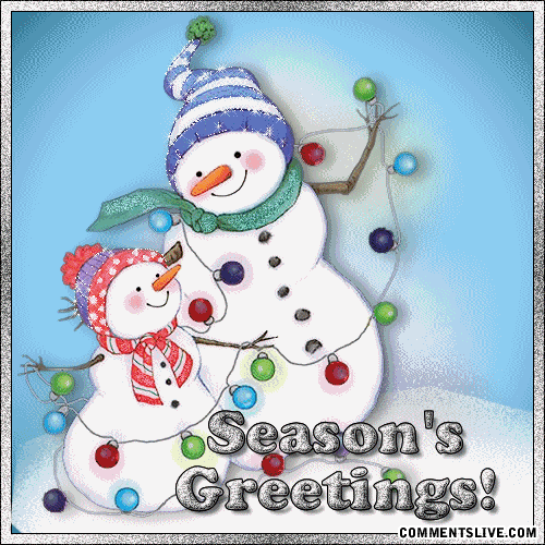 Seasons Greetings Snowmen picture
