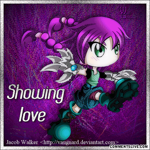 Showing Love Purple Picture