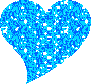Blue Glitter Heart Picture