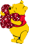 Pooh Hugging Heart Picture