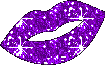 Purple Glitter Lips Picture