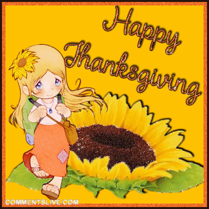 Thanksgiving Sunflower Girl picture
