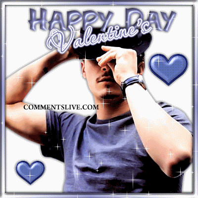 Happy Valentines Day Blue picture