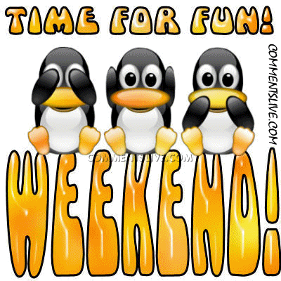 Fun Penguin Weekend Picture