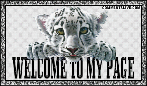 Welcome To My Page Tiger Picture