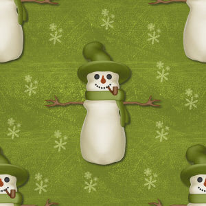 Snowman Olive Green