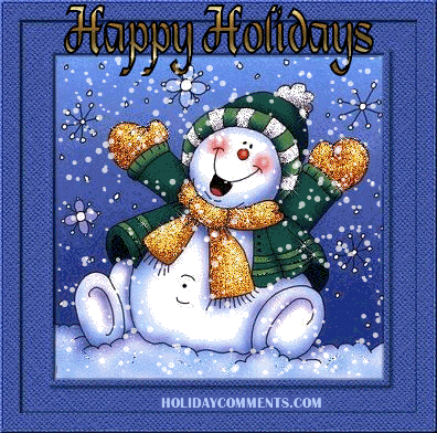 Cheerful Holiday Snowman Picture
