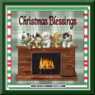 Christmas Blessings Cats Picture