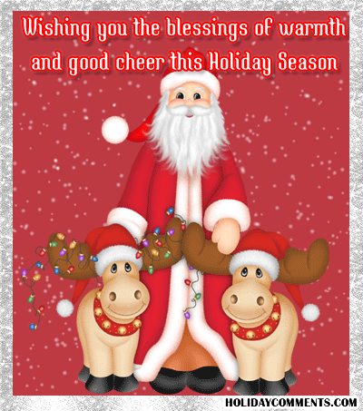 Christmas Blessings Santa Picture