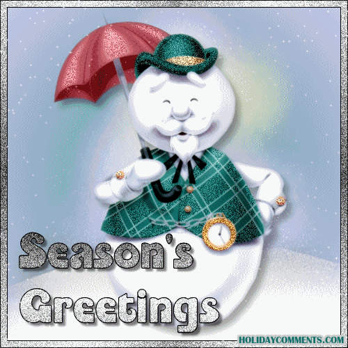 Greetings Snowman Picture
