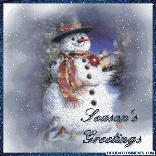 Greetings Snowman Picture