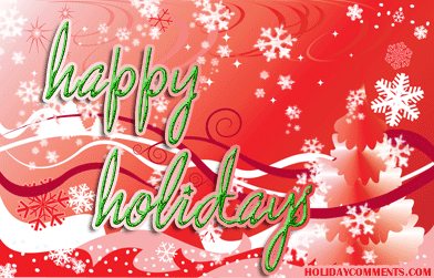 Happy Holiday Snow Picture