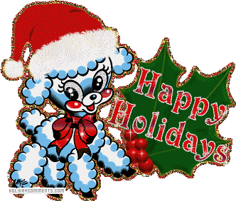 Holiday Poodle Picture
