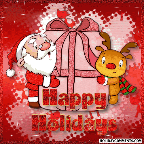 Santa Present Rudolph Picture