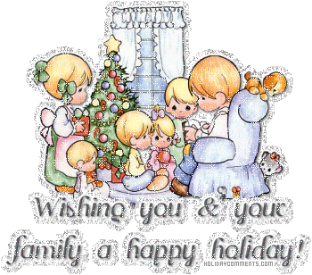 Wishing Family Happy Holiday Picture