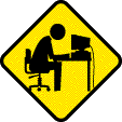 Caution Computer picture